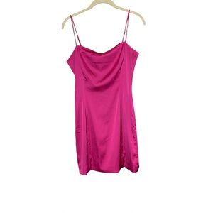 Sunday Best Aritzia Pink Satin Slip Mini Dress Size 8 Silky Feminine